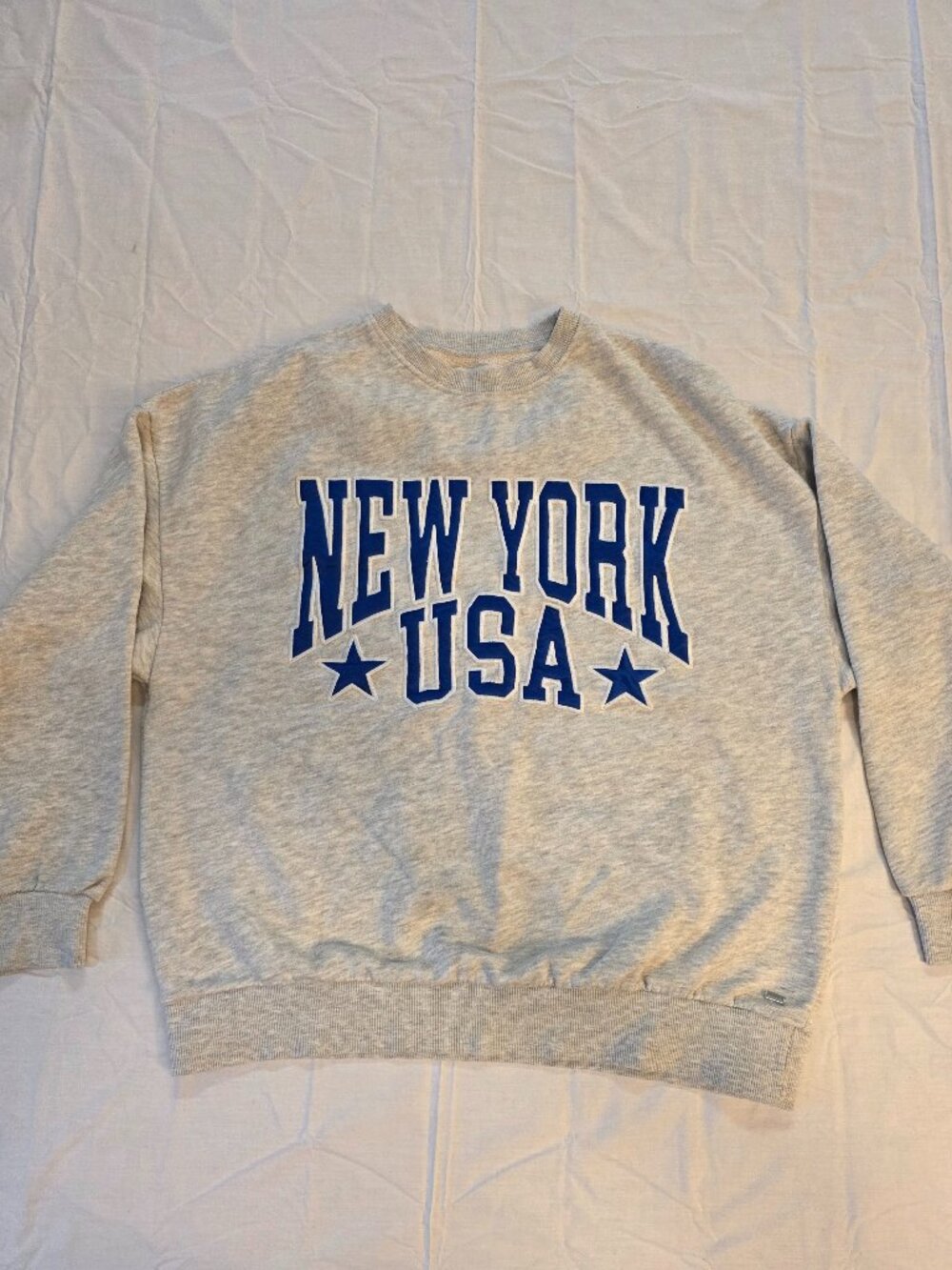 Pacific Republic Sweater New York USA Unisex Adult Small Long Sleeve White